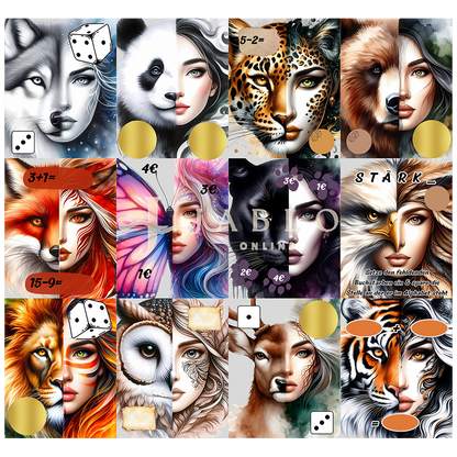 Budgeting & Cats - Mini Jahreschallenge Gestaltwandler 72€+ - Jahreschallenge/2er Klappkarte