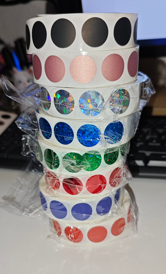 Rubbelsticker 16mm 10/20 Stück